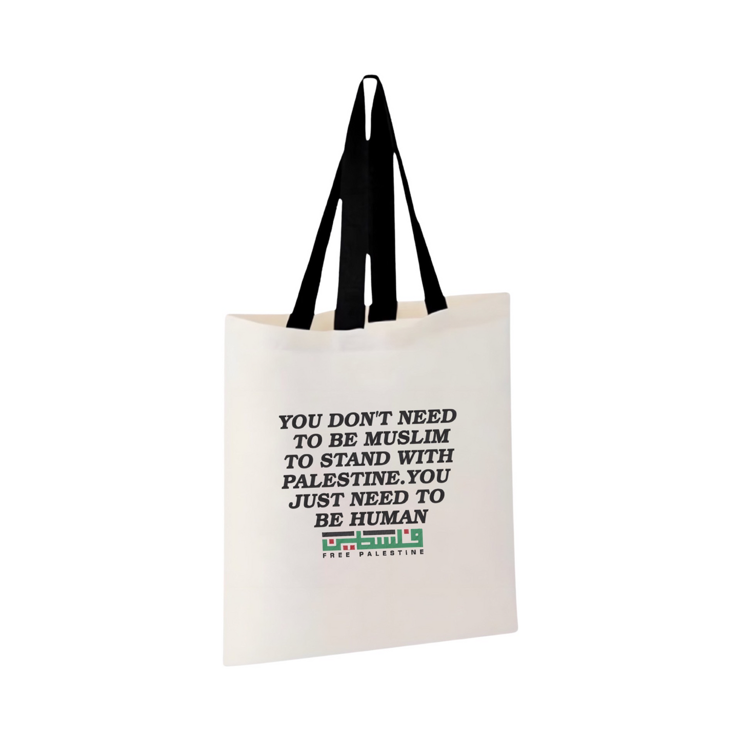 Embroidered "Stand with Palestine" Unity Tote Bag (Palestine Tote bag) (Free Palestine Tote Bag)