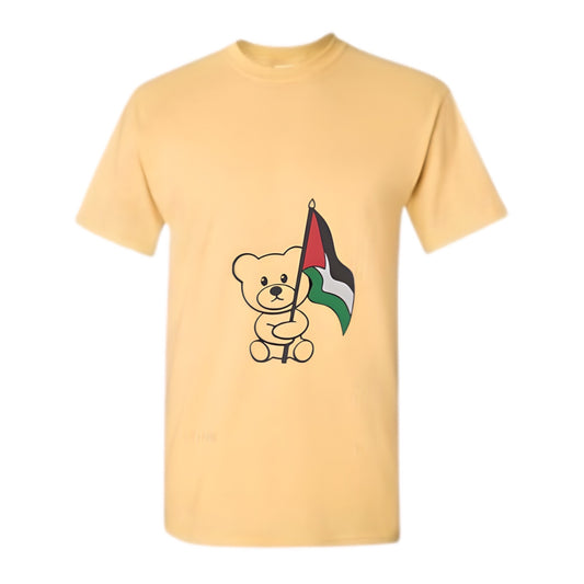 Embroidered Palestinian unfilled Teddy Unisex T-Shirt (Palestine T-shirt) (Free Palestine T-shirt)