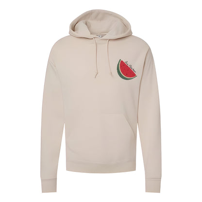 Embroidered "Live Palestine" Watermelon Emblem Hoodie (Palestine Hoodie) (Free Palestine Hoodie)